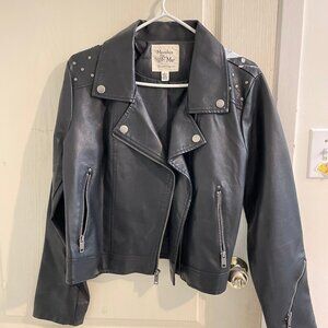 Maralyn and Me Faux Leather Jacket - L